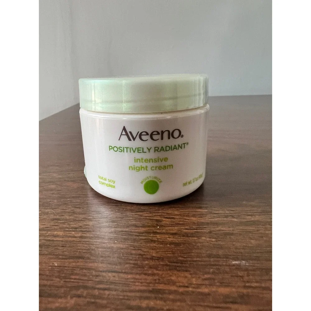 Aveeno Positively Radiant Intensive‎ Night Cream 1.7oz Soy Complex Vitamin B3